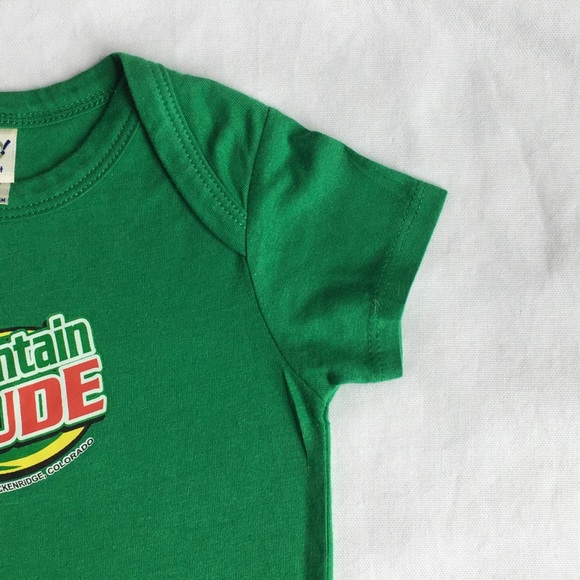 Mountain Dude one piece size 12 months Breckenridge green baby boys girls - Picture 5 of 10